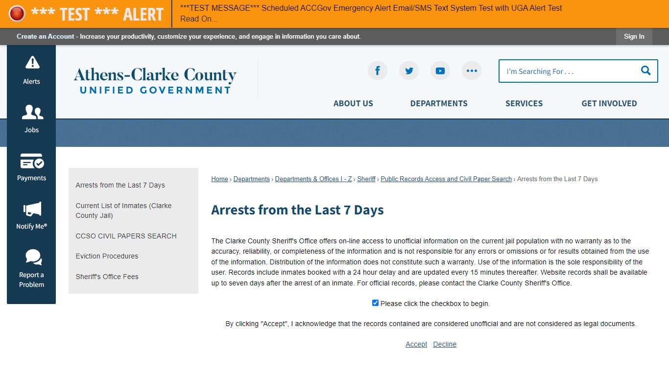 Arrests from the Last 7 Days | Athens-Clarke County, GA - ACCGov