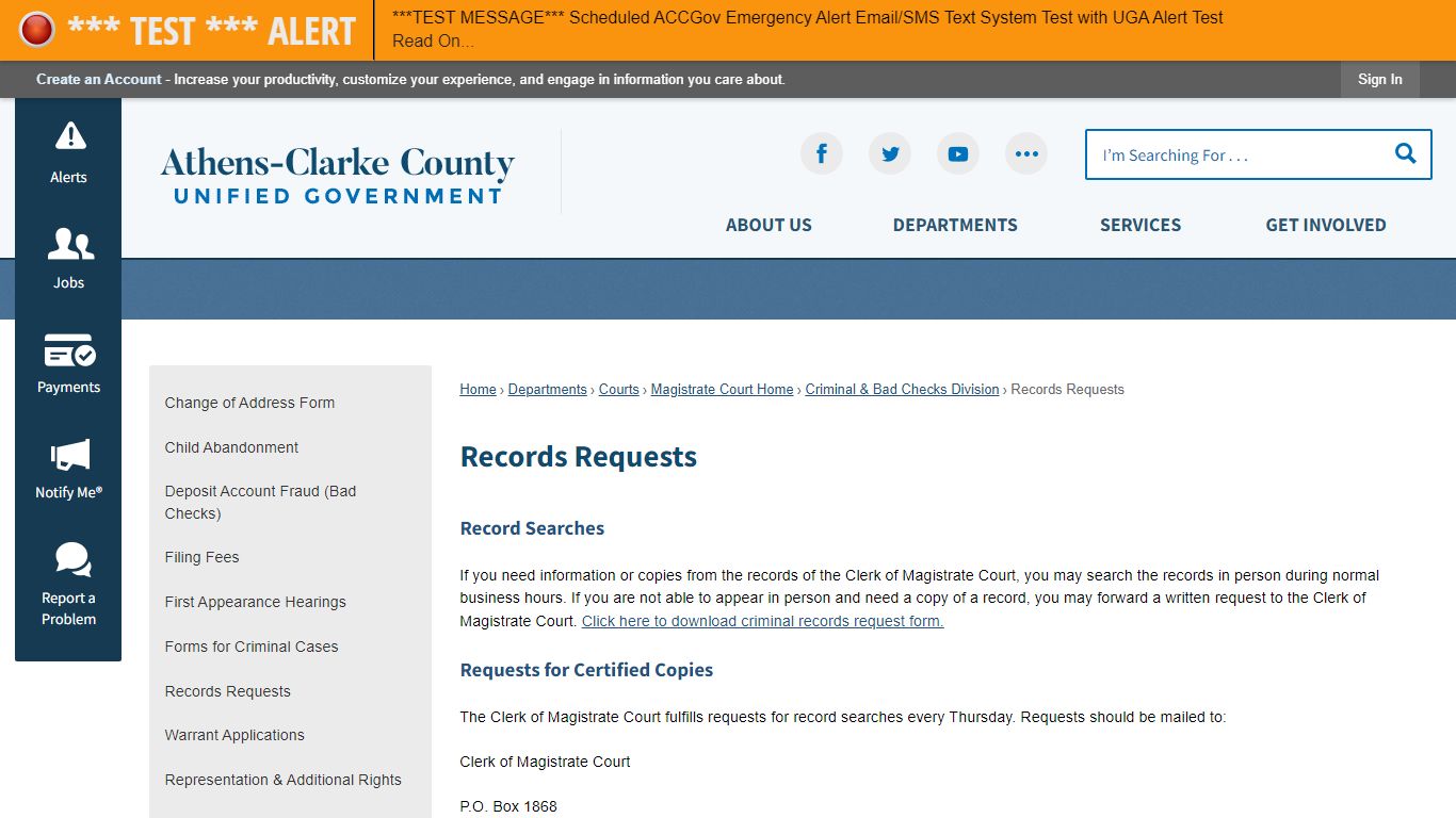 Records Requests | Athens-Clarke County, GA - Official Website - ACCGov